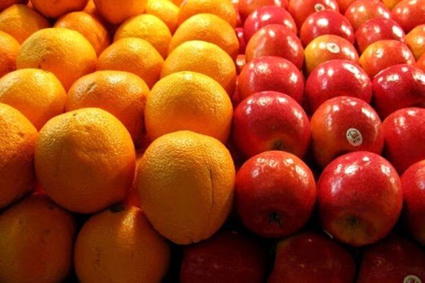 ذخیره‌سازی ۶.۵میلیون تن سیب و پرتقال شب عید