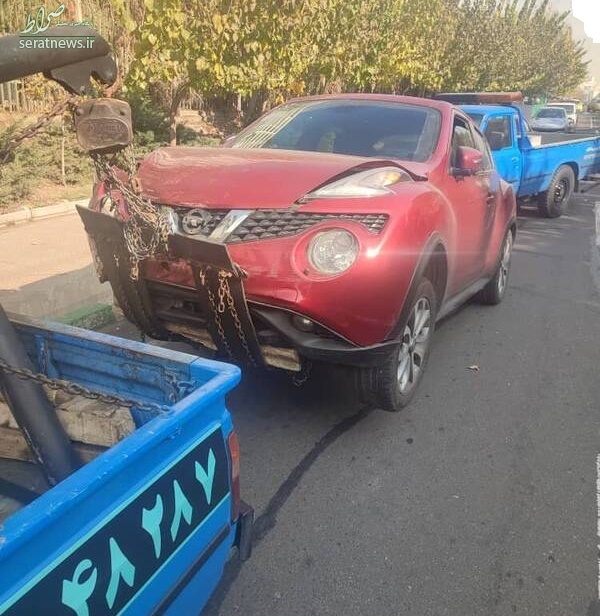 عکس/ تصادف شدید دو خودرو شاسی بلند میلیاردی در تهران