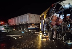 اسامی ۱۶ زن و مرد حادثه مرگبار اتوبوس مسافربری جاده قم