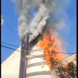 مهار آتش سوزی در برج ۸ طبقه - کرمان