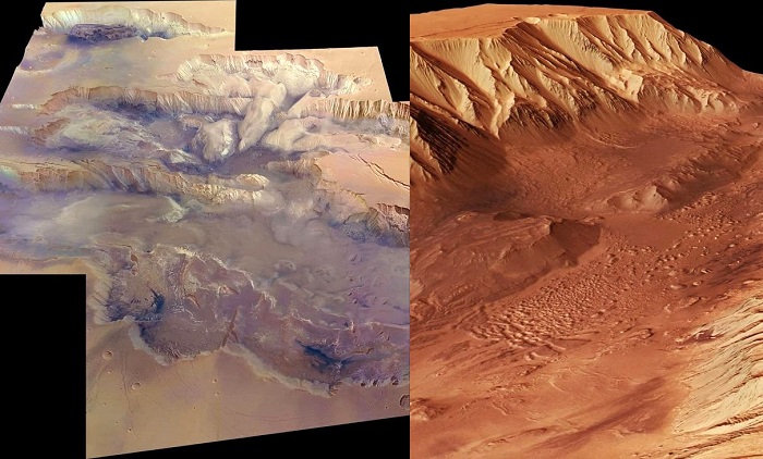 کشف مقادیر زیادی یخ در سطح مریخ