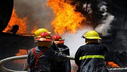 فیلم / انفجار و آتش سوزی در شهرک صنعتی اشتهارد