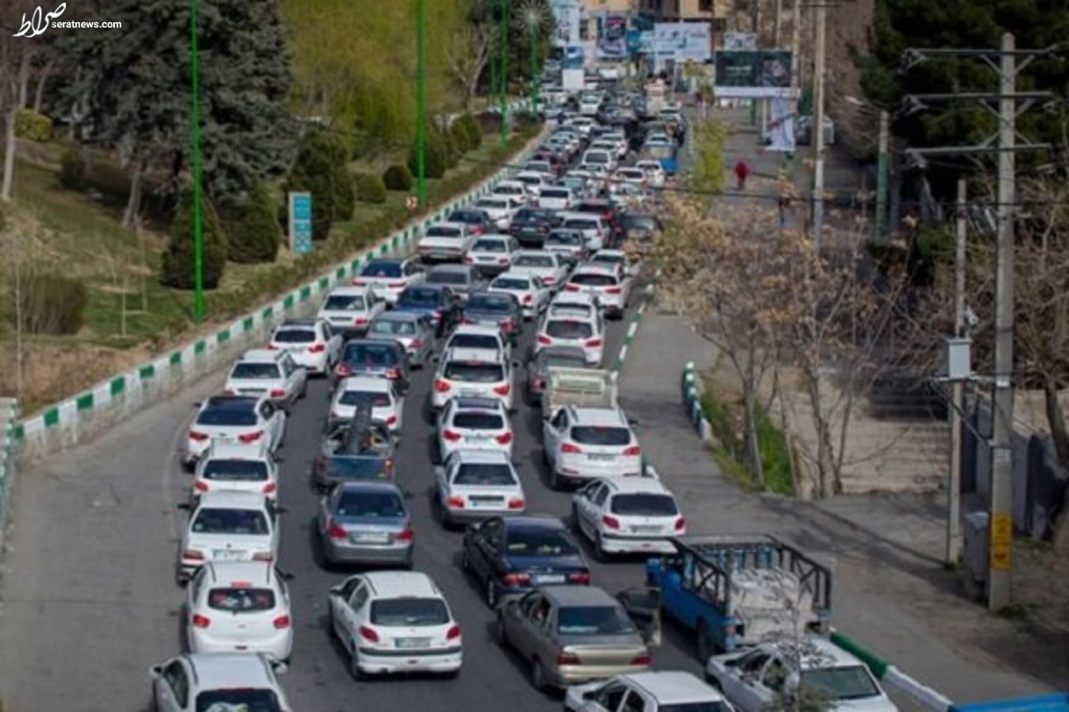 وضعیت جاده ها / ترافیک سنگین در آزادراه کرج - تهران