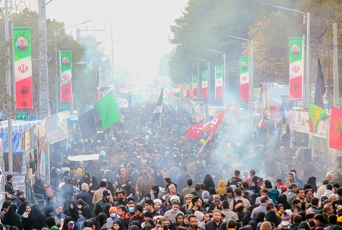 تصاویر /گلزار شهدای کرمان در روز شهادت حاج قاسم