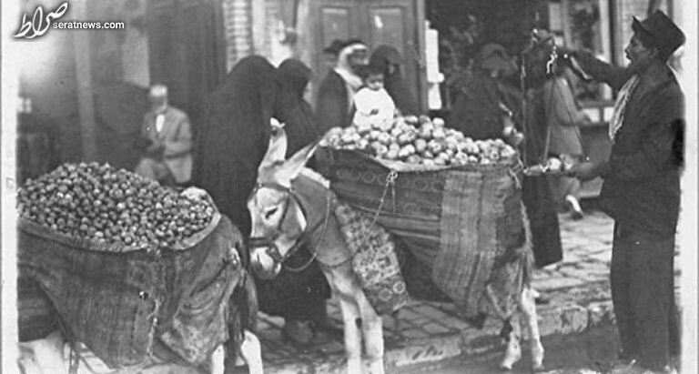 عکس / تصاویری نایاب از دوره‌گردان انار فروش در زمان قاجار