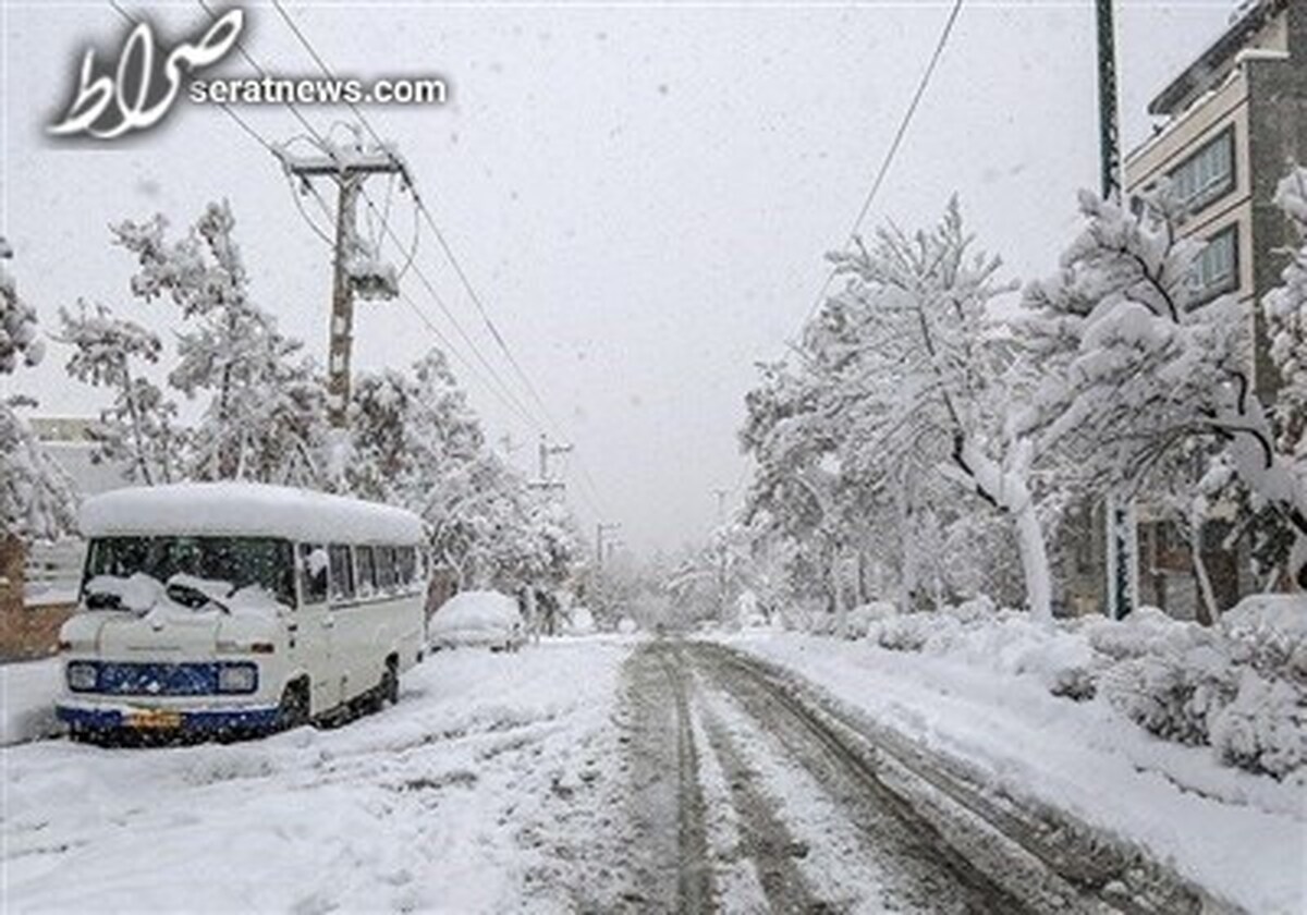 وضعیت راه‌های کشور؛ بارش برف و باران در جاده‌های ۲۰ استان