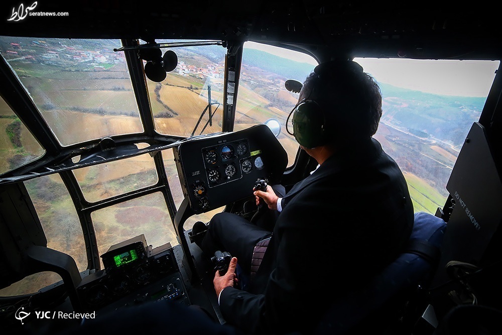 عکس/ صفای خلبانی با هلی کوپتر