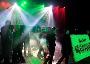 تصاویر / حضور شهید گمنام در سوگواره نگین شکسته - مشهد