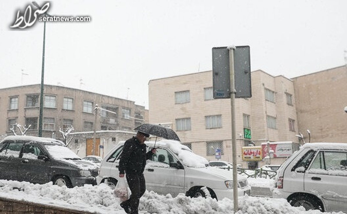 بارش برف و باران در جاده‌های ۱۸ استان