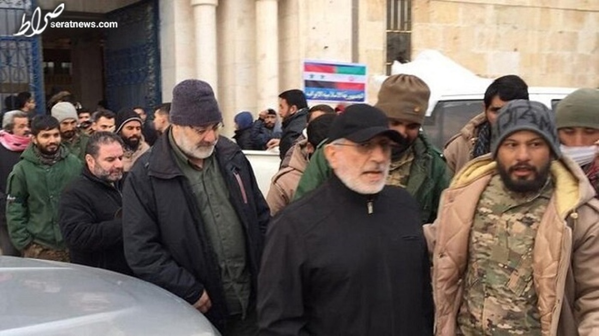 حضور سردار قاآنی در مناطق زلزلهزده سوریه