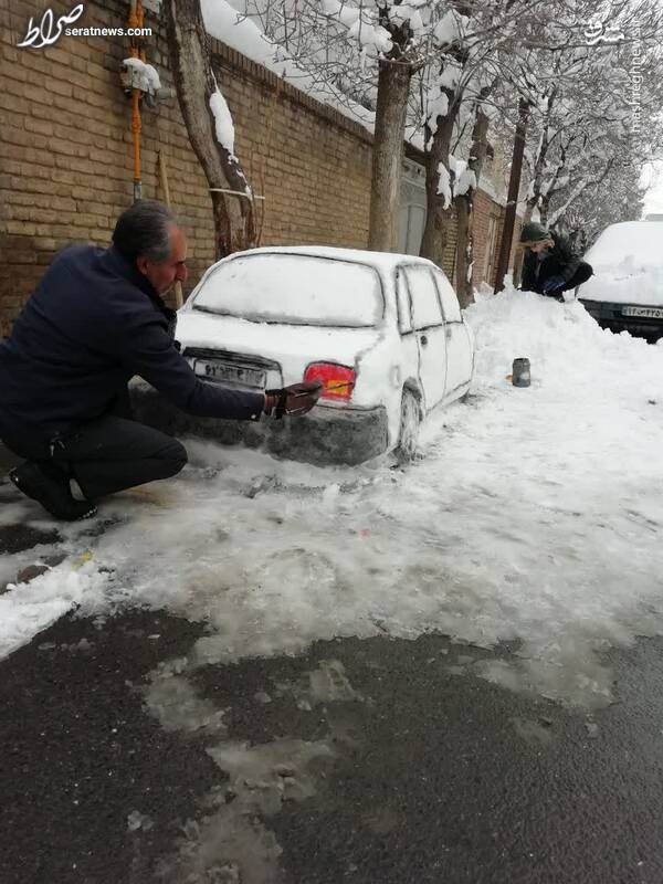 عکس/ پراید برفی