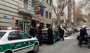 فیلم دوربین‌های مداربسته از لحظه حمله به سفارت آذربایجان صبح امروز