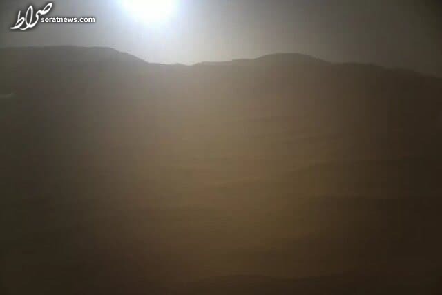 عکس خارق‌العاده بالگرد «نبوغ» از غروب خورشید در مریخ