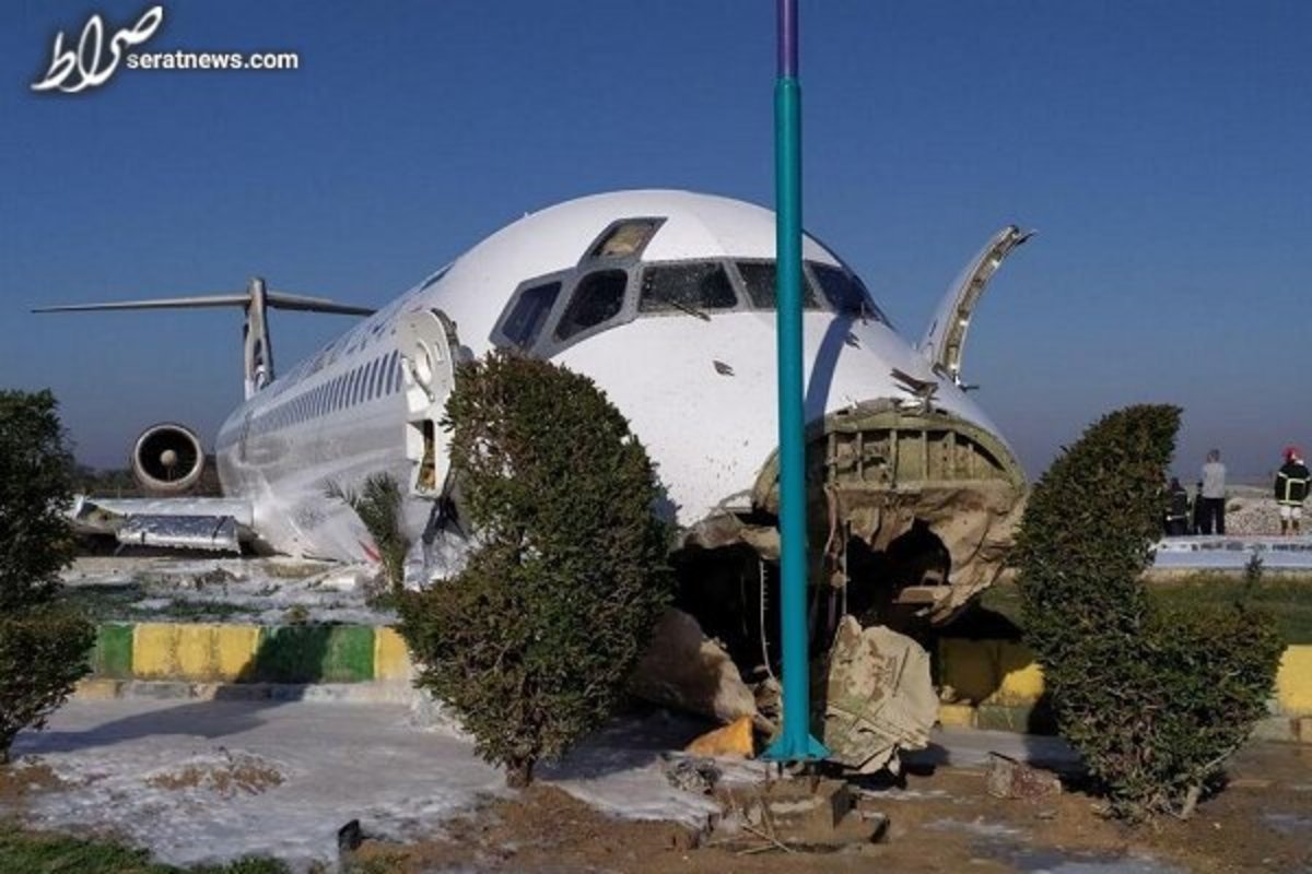 علت سانحه خروج هواپیمای شیراز-تهران از باند مهرآباد