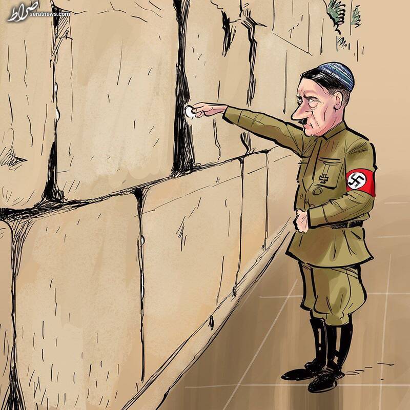 کاریکاتور/ یهودی الاصل بودن هیتلر