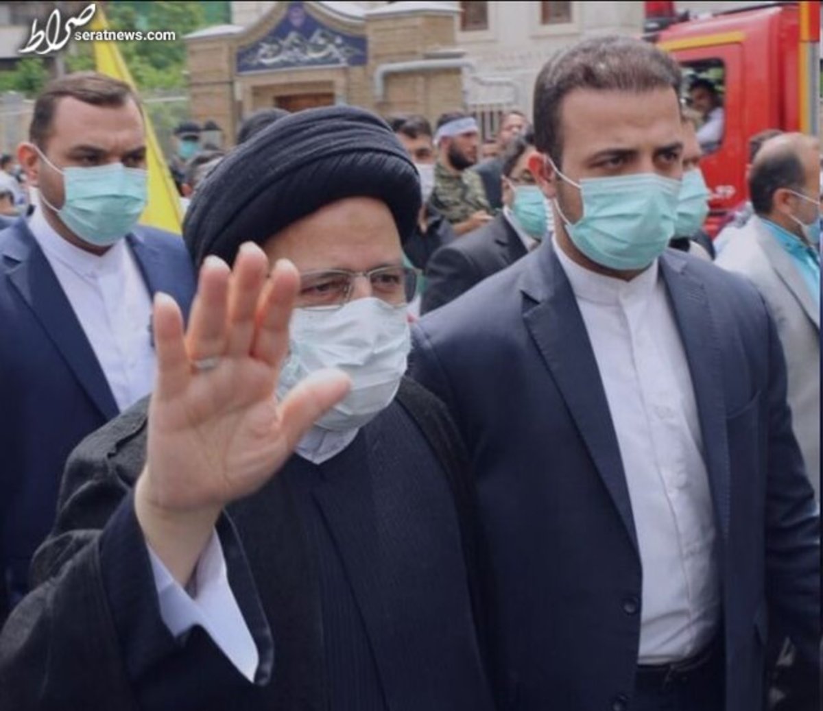 حضور رئیس جمهور در راهپیمایی روز قدس در تهران