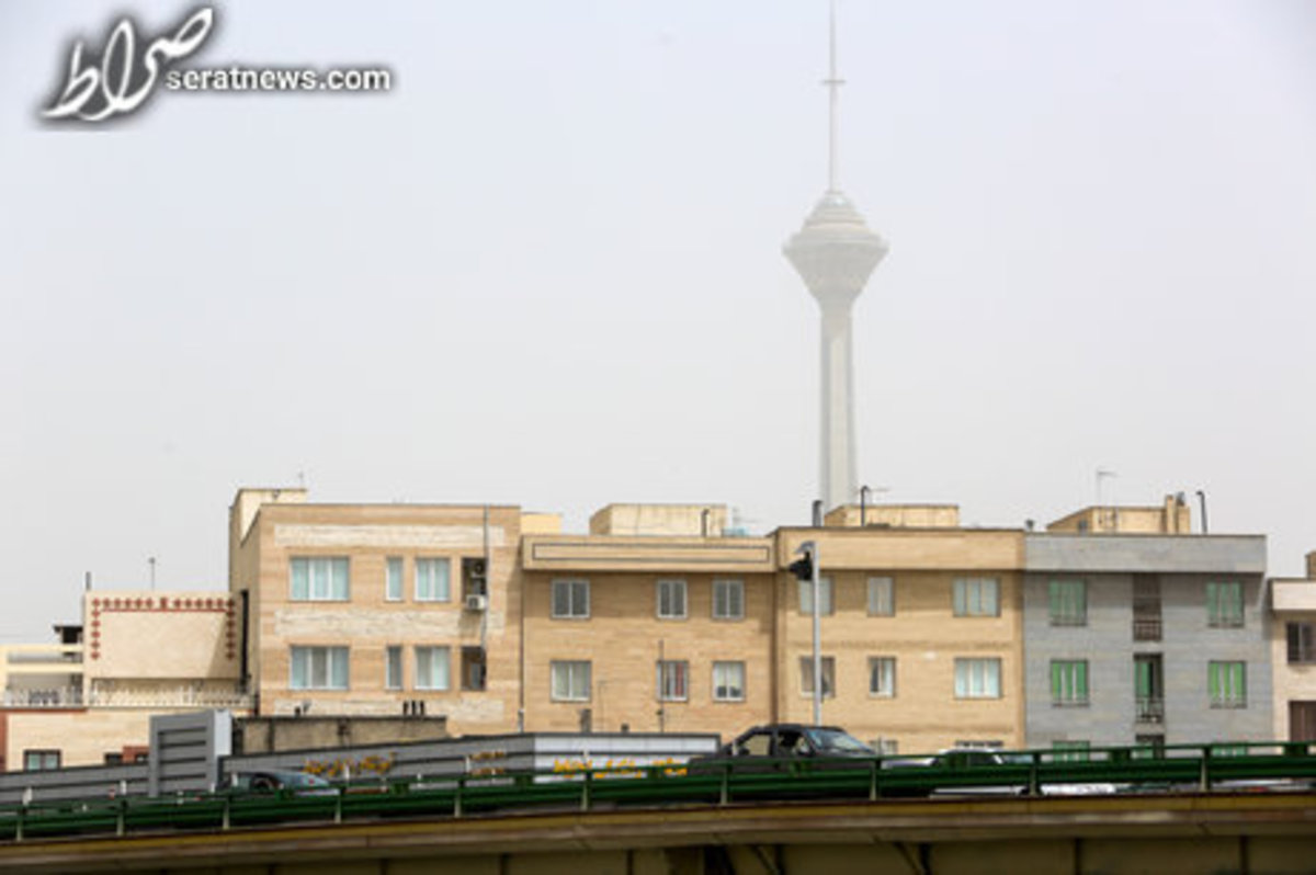 وزش باد شدید و خیزش گرد و خاک در تهران