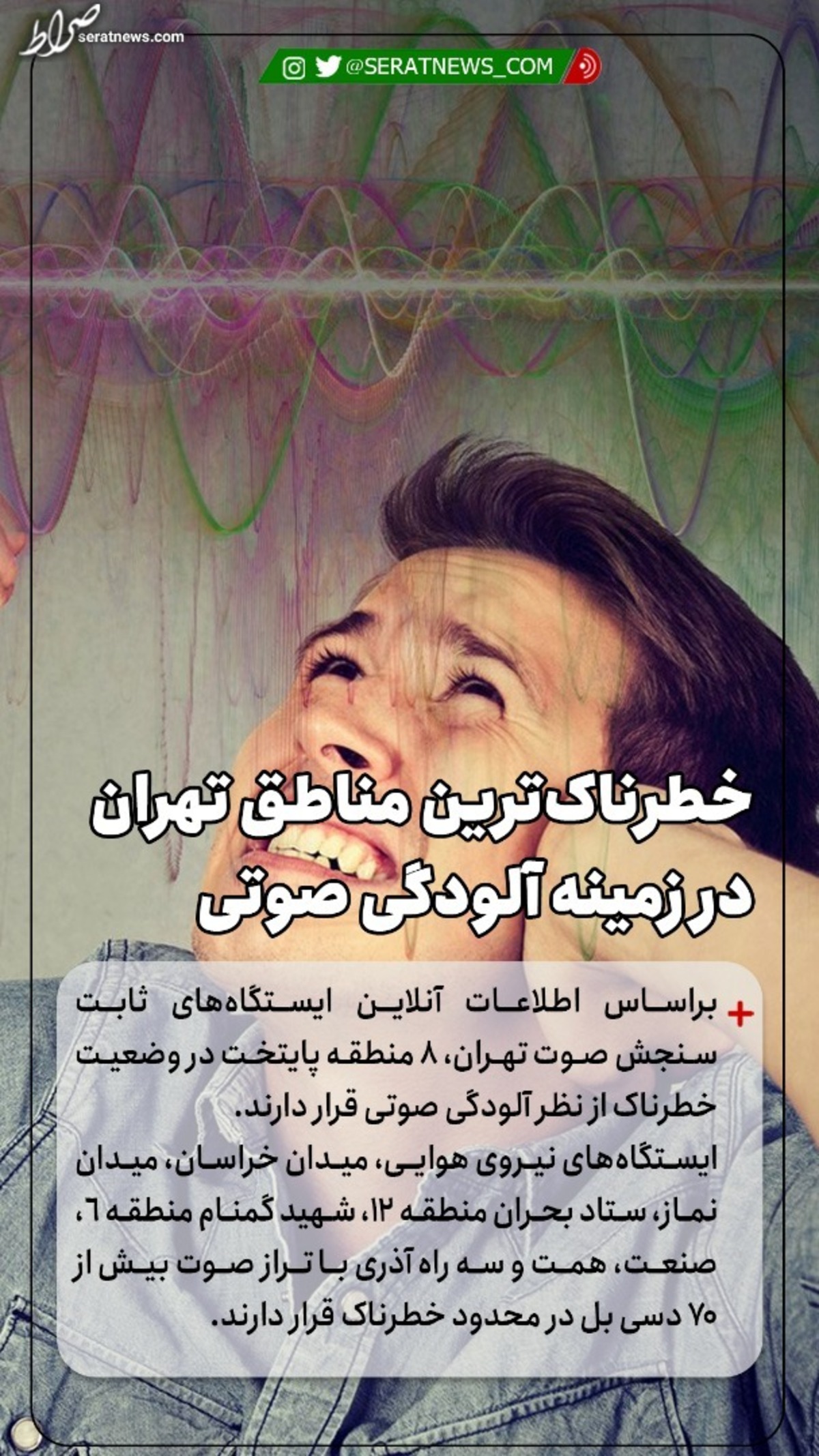 عکس/ خطرناکترین مناطق تهران در آلودگی صوتی