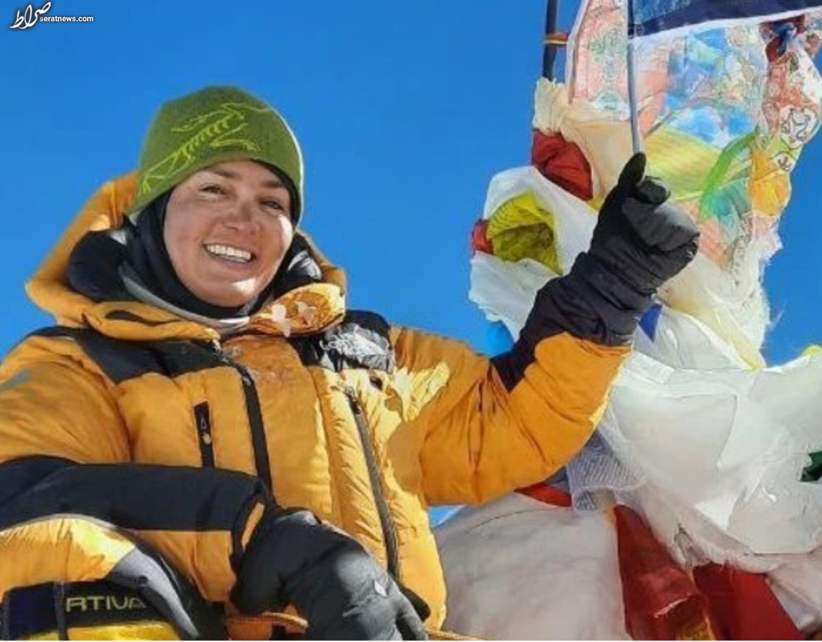 صعود اولین زن ایرانی به دومین قله بلند جهان