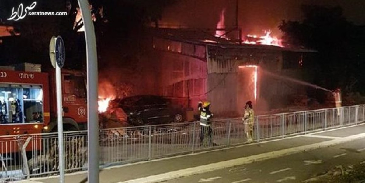 آتش‌سوزی مهیب و انفجار در سازه‌های صنعتی حیفا