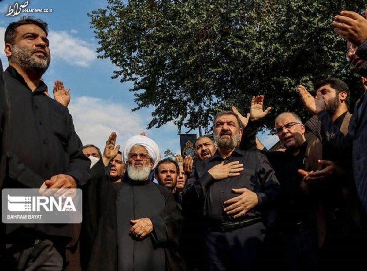 عکس / سینهزنی محسن رضایی در یوم العباس زنجان