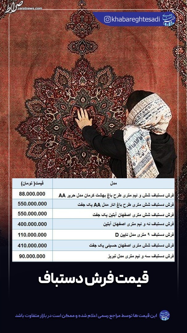 قیمت فرش دستباف