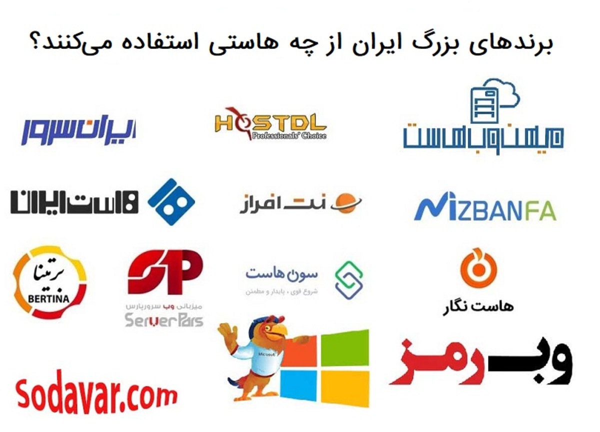 برندهای بزرگ ایران از چه هاستی استفاده می‌کنند؟