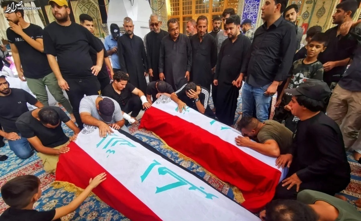 تشییع جنازه حامیان کشته شده مقتدی صدر + فیلم