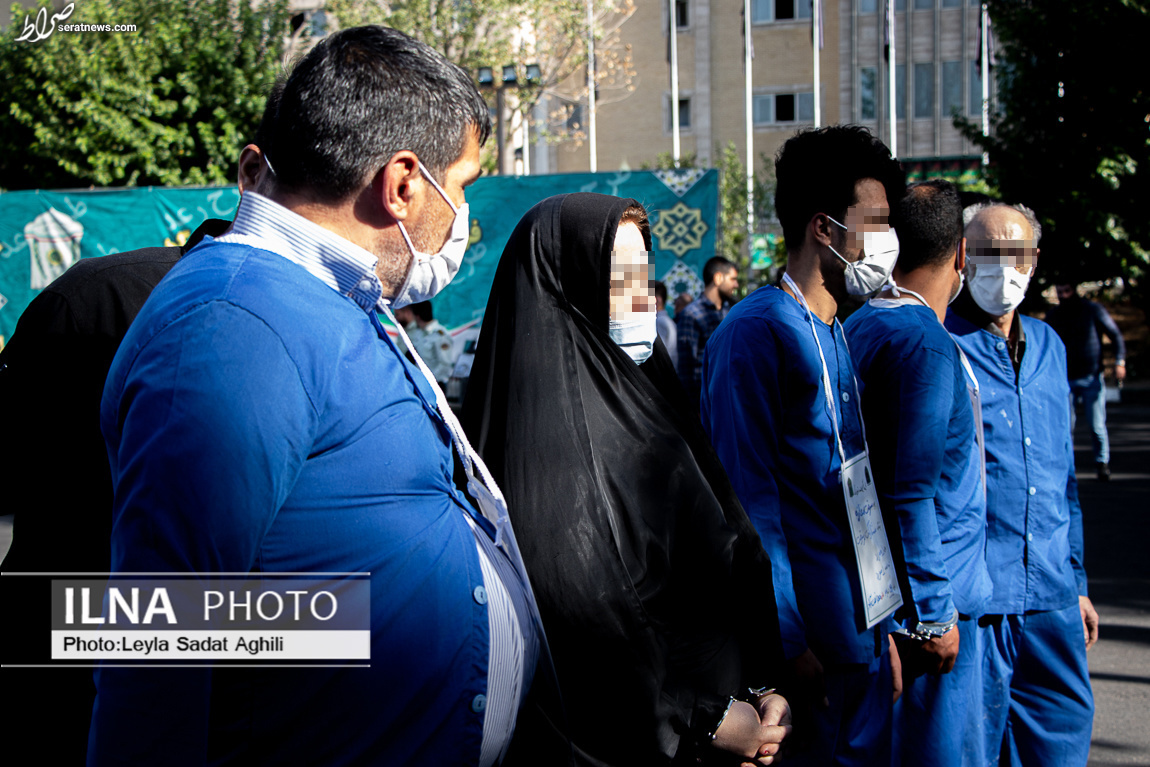 عکس/ یک زن در میان سارقان