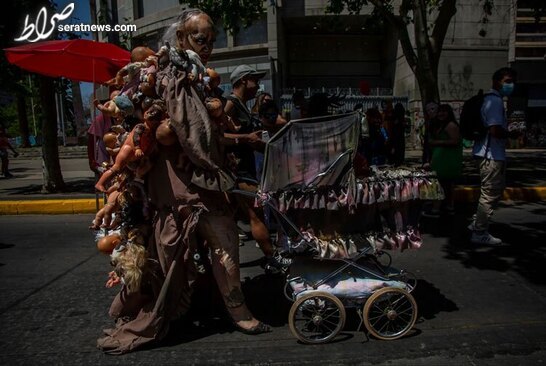 عکس/ کارناوال خیابانی زامبی ها در پایتخت شیلی/ نورفوتو