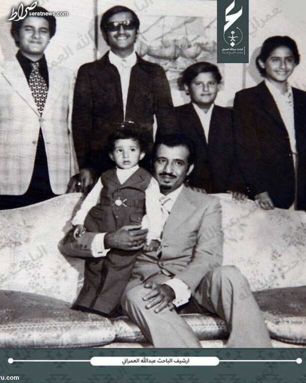 عکس دیده نشده از پادشاه عربستان با ۵ پسرش