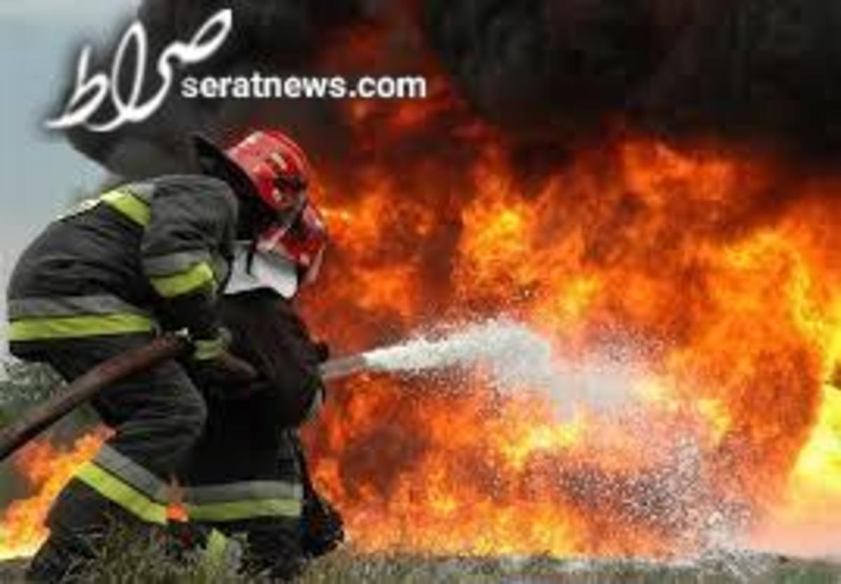 آتشسوزی ساختمان تجاری در پارکوی
