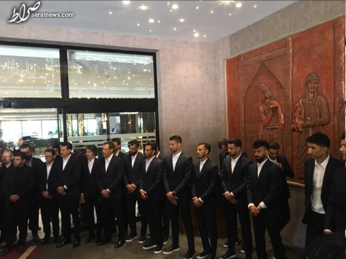 دیدار ملیپوشان فوتبال ایران با رئیسجمهور