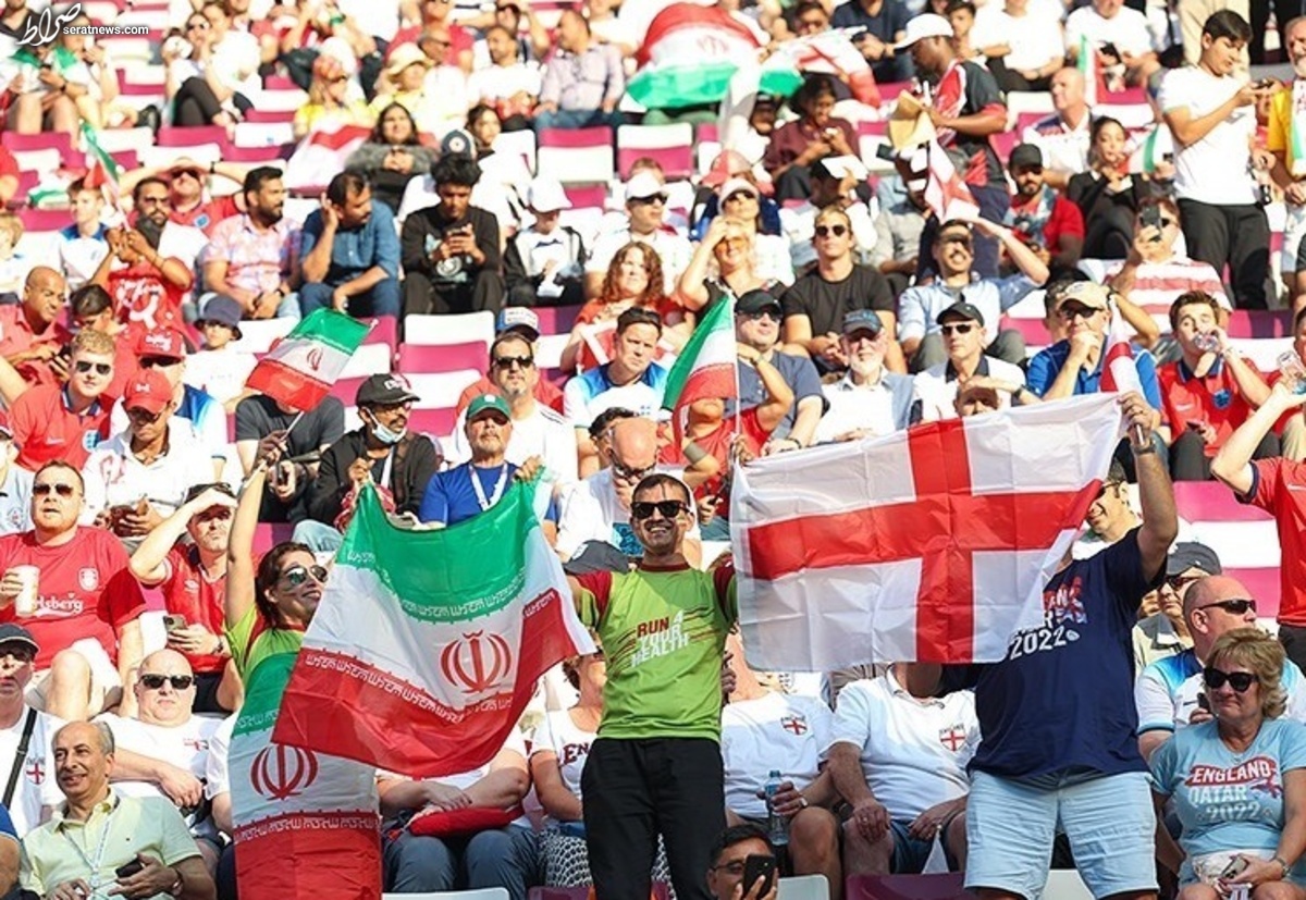 از کنایه تماشاگران ایرانی به مدافع انگلیس تا بوسه بیرانوند بر پرچم+ عکس و فیلم