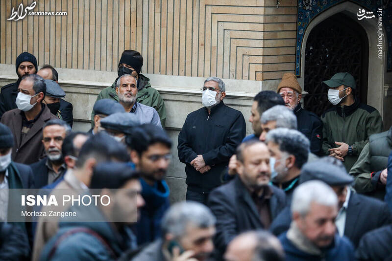 عکس/ سردار قاآنی در مراسم تشییع «رستم قاسمی»