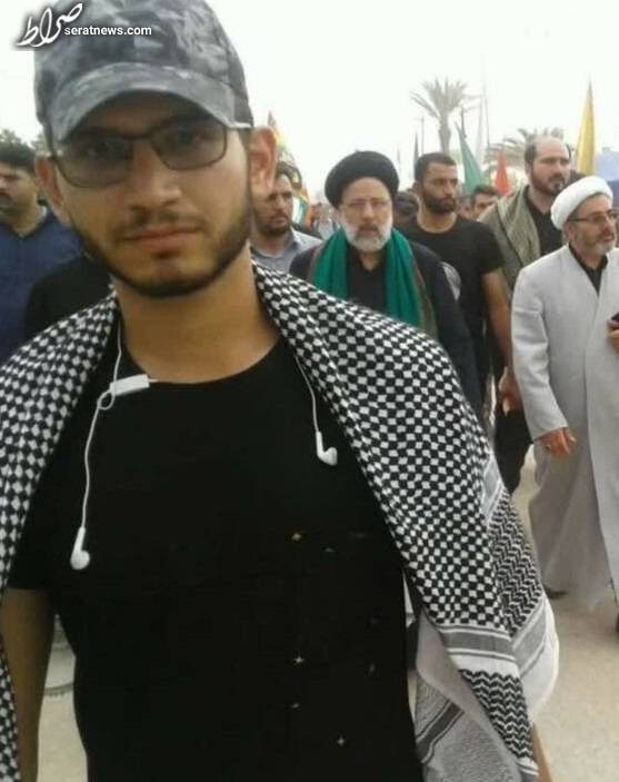 عکس/ شهید عجمیان در پیاده‌روی اربعین