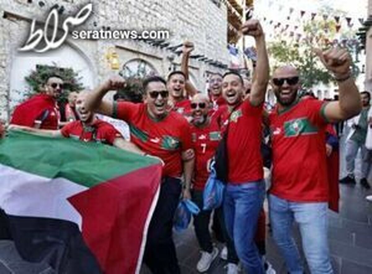عکس/ پرچم فلسطین در فینال جام‌جهانی