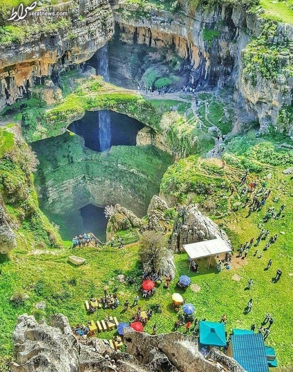 عکس/ آبشاری شگفت انگیز در لبنان