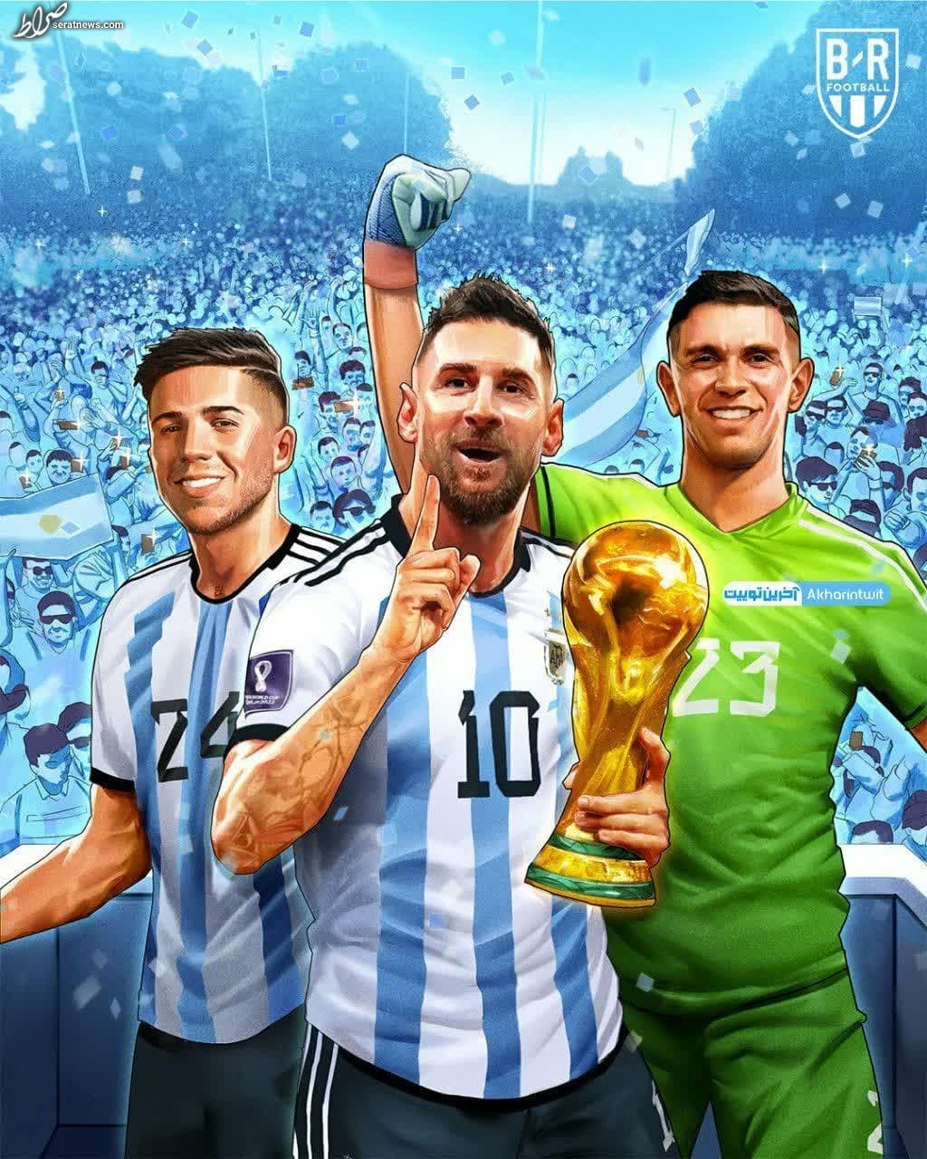 عکس/ پوستر بلچیر ریپورت برای قهرمانی آرژانتین