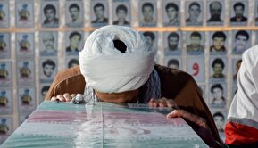 تصاویر / استقبال از پیکر مطهر پنج شهید گمنام دفاع مقدس در شهرکرد