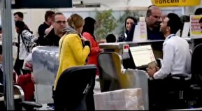 فیلم/ اگر می‌خواهید سوار هواپیما شوید روسری تان را بپوشید