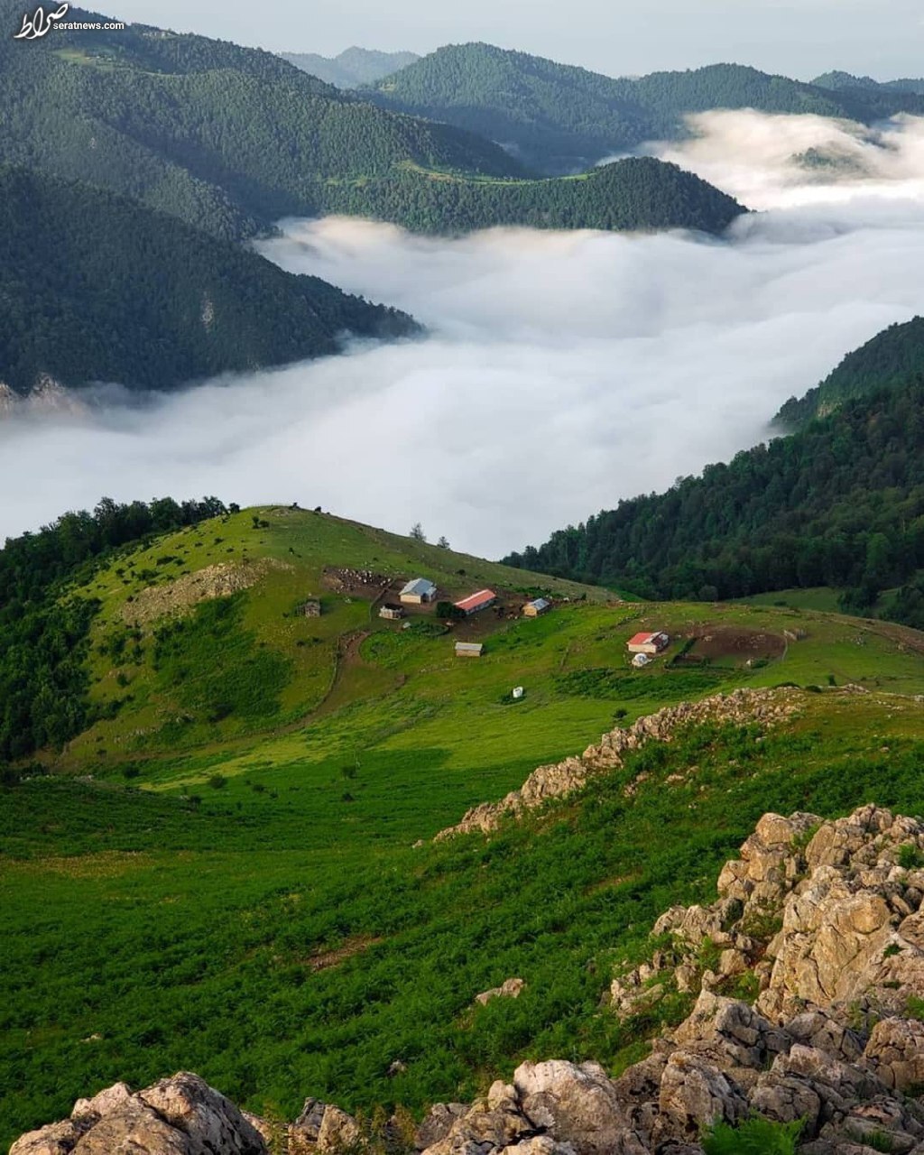 نمایی زیبا از ارتفاعات تالش