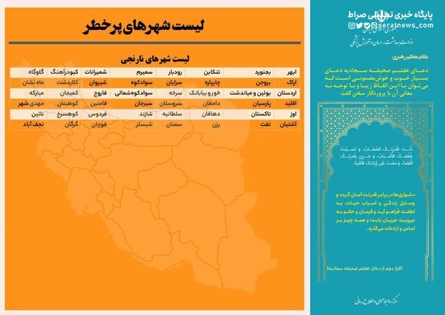 افزایش شمار شهر‌های قرمز و نارنجی کرونا در کشور