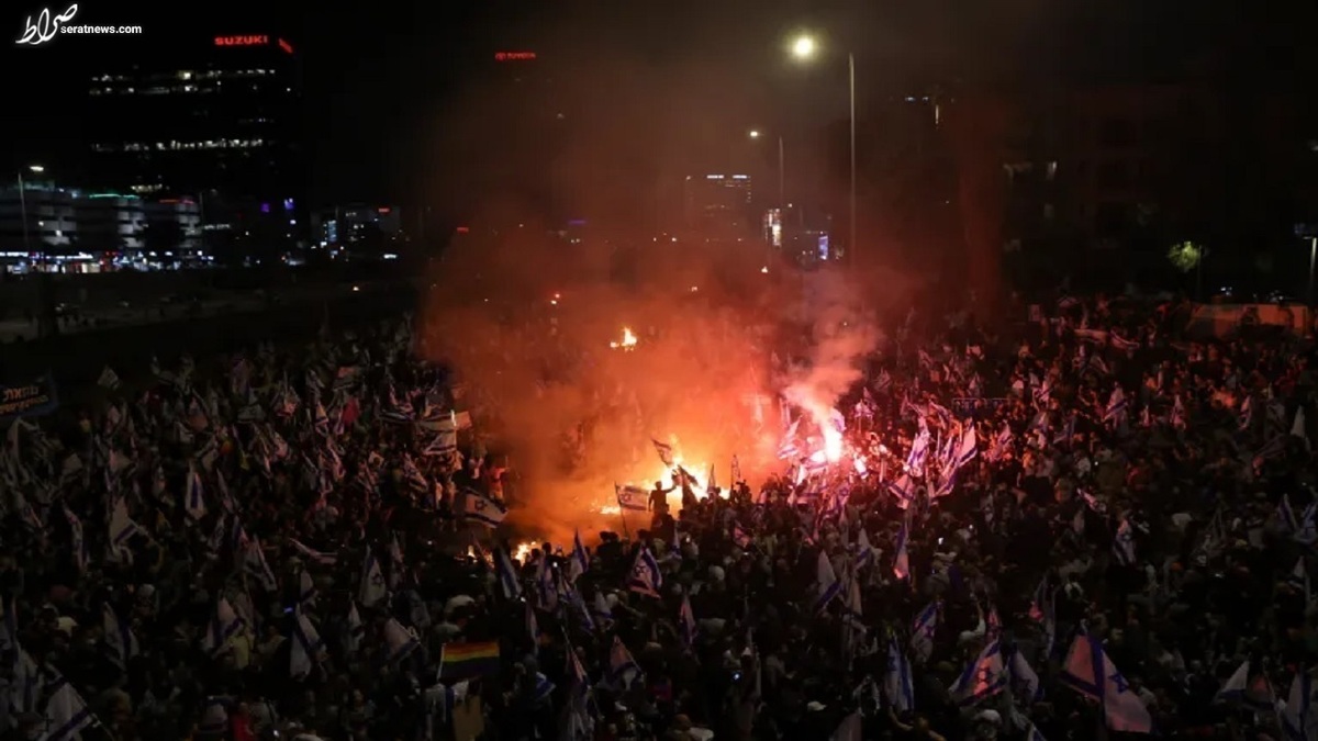 خیابان‌های تل‌آویو همچنان در محاصره آتش+ فیلم