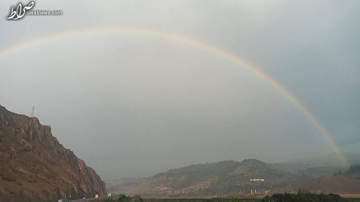 عکس/ رنگین کمان در آسمان گیلان
