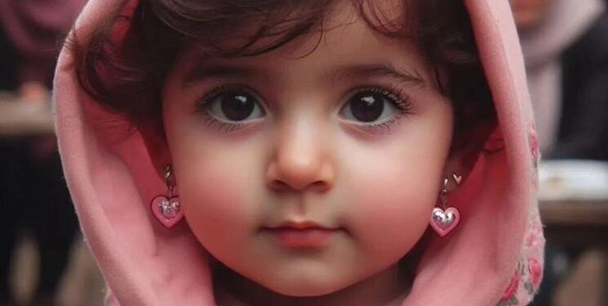 همه چیز درباره دختر کاپشن صورتی با گوشواره قلبی + تصاویر