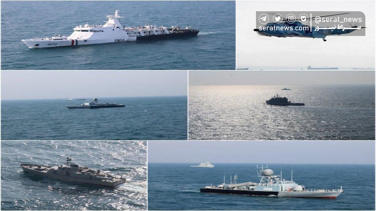 رزمایش مشترک نیروی دریایی ارتش ایران و پاکستان برگزار شد
