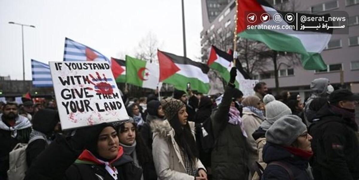 راهپیمایی آلمانی‌ها در حمایت از غزه