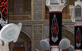 فیلم/ حرم علوی در عزای حضرت ام‌البنین سیاهپوش شد