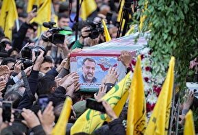 فیلم/ مداحی پویانفر در تشییع شهید سیدرضی